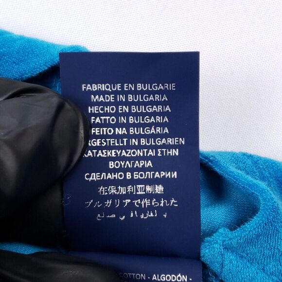 Vilebrequin Terry Cloth Polo Shirt Men Blue Short Sleeve Stretch Beach Boat XXXL - Picture 10 of 12